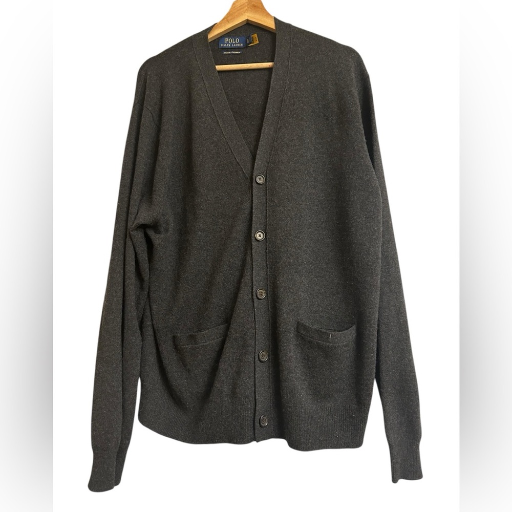 Polo by Ralph Lauren Dark Gray Cardigan Sweater